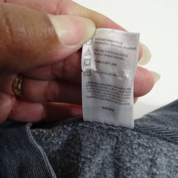 NFL New Orleans Saints Washed Gray Embroidered Sweatshirt Women Size L Broke-In - Picture 7 of 12